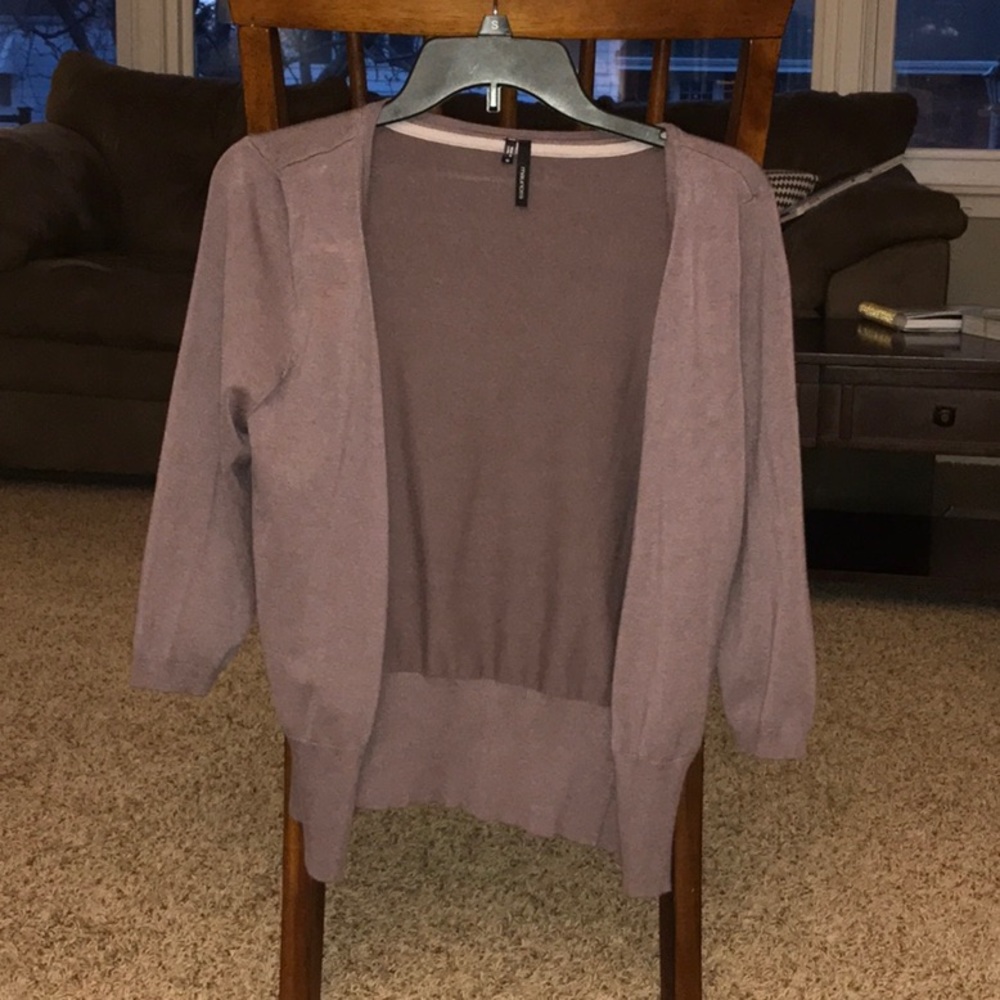 Grayish purple cardigan